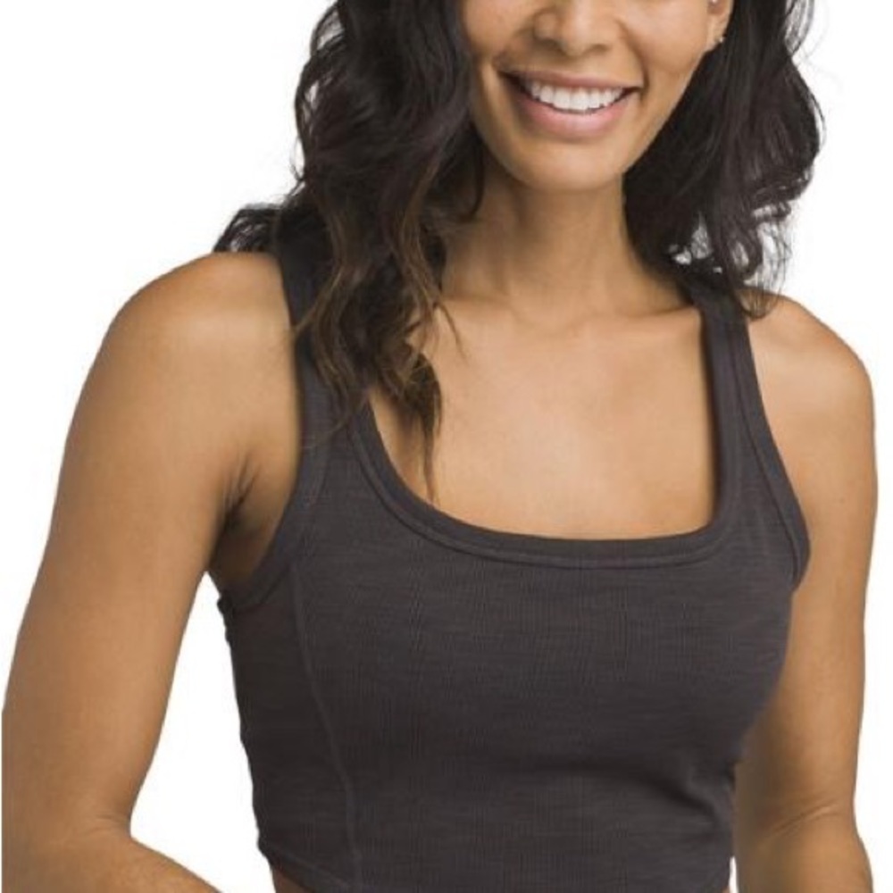 (A4c) prAna Becksa Bralette ONLY, Color - Black Heather, Size‎ Medium, NWT - Picture 2 of 8
